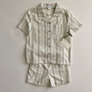 Edgehill Collection x Kristin Ellen Hockman Boys Oskar Camp Shirt & Shorts Set 6